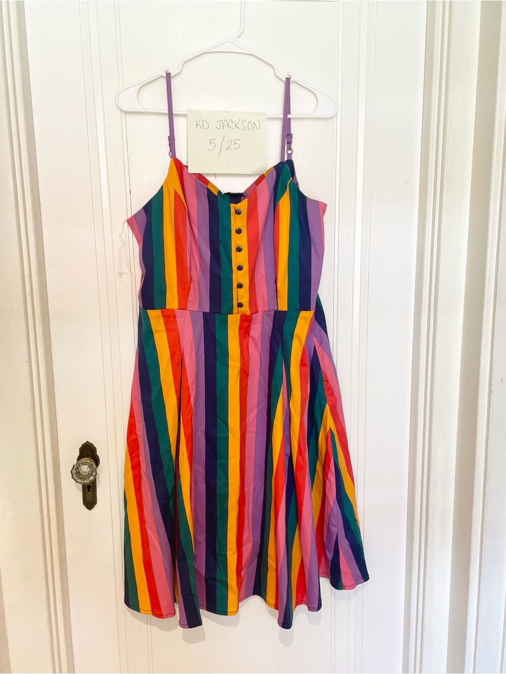 Rainbow Stripe Sundress